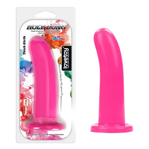 Фаллоимитатор LoveToy Holy Dong 6" 17 см розовый - фото 9