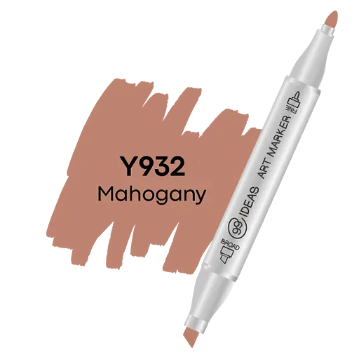 Маркер двухсторонний Красное дерево, Y932, 99IDEAS