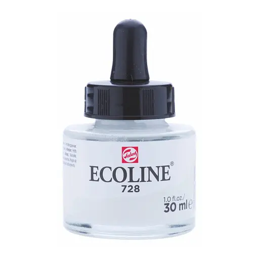 Фарба акварельна рідка Ecoline (728) Сіра тепла світла 30 мл Royal Talens - фото 1