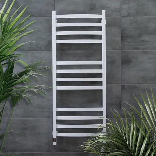 Електрична рушникосушка Navin Avalon 480x1200 Sensor права, біла 10-043153-5010, Білий, Праве, Електронний - фото 7