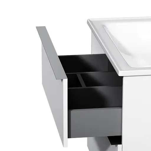 Тумба з умивальником AM.PM X-Joy S підвісна 80 см 2 ящики білий MTA-FHX0802WG-WCC0802WG Білий - фото 5