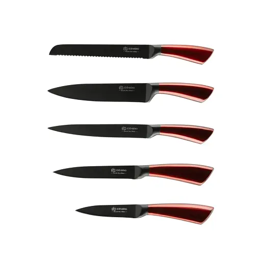 Набор кухонных ножей с подставкой 6 предметов Edenberg EB-936 - фото 5