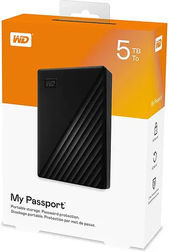 Зовнішній жорсткий диск Western Digital 2.5` USB 5.0TB My Passport Black (BPKJ0050BBK-WESN) - фото 6