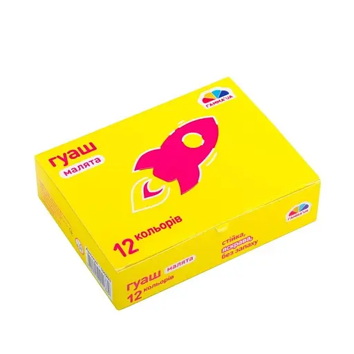 Фарби гуашеві "Малюки" 100203, 12 кольорів 10 мл - фото 2