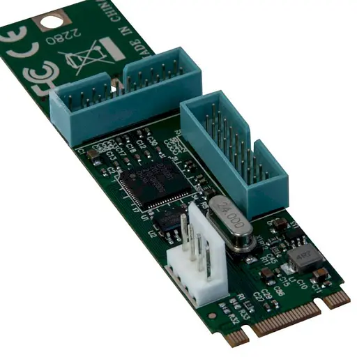 Плата расширения Frime M2 (M&B Key) to 4 x USB3.0, NEC720201 (ECF-M2.M&Bto4USB3) - фото 1