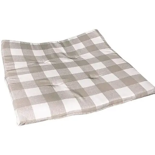 Водоотталкивающая подушка на стул Бежевая клетка - фото 2
