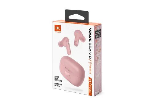 Навушники бездротові JBL WAVE Beam 2 Pink (рожеві) JBLWBEAM2PIK - фото 9