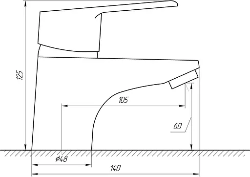 Змішувач для умивальника Domino Blitz DBC-101 Хром - фото 4