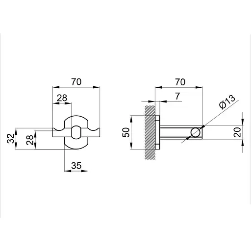 Крючок двойной настенный Q-TAP Liberty CRM 1154 - фото 6