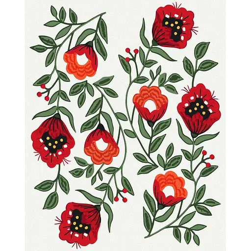 Картина за номерами на підрамнику Brushme Сад у розквіті