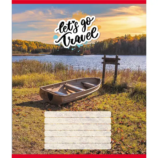 Тетрадь ученическая "Село" Leader 012-500342K-5 в клеточку, 12 листов - фото 1