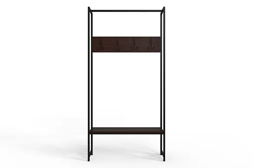 Вішалка модульна підлогова Ferrum-decor Треліс 12 180x90x38 чорний ДСП Венге 16мм (FRD-105519) - фото 4