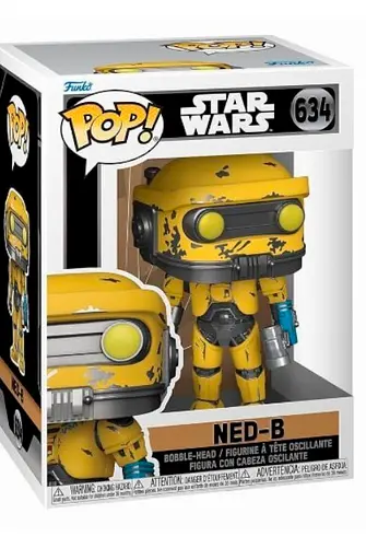 Коллекционная  фигурка   Funko Pop Фанко Поп Obi-Wan Kenobi Ned-B Оби-Ван Кеноби Нед Star Wars Звёздные войны 10см SW O-W K 634 - фото 3