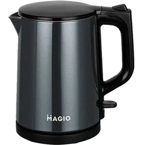 Електрочайник Magio МG-503, чорний, 1100W, 1 л, дисковий, подвійні стінки - фото 1