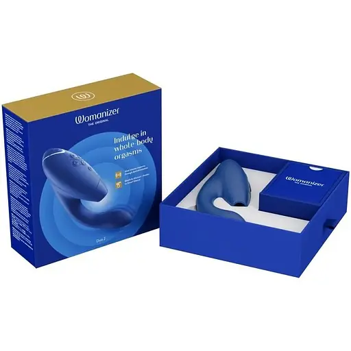 Вакуумний кліторальний стимулятор Womanizer Duo 2 Blueberry - фото 8
