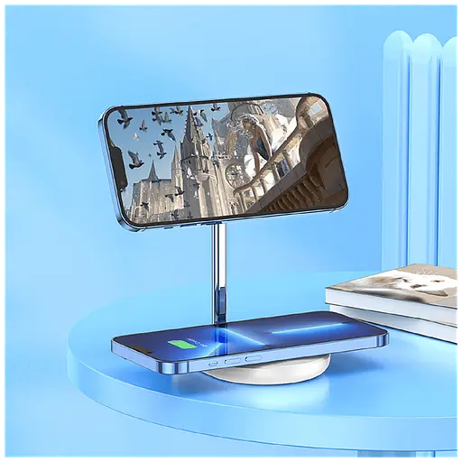 Бездротове зарядне Hoco CW40 Noble 3-in-1 15вт - фото 4