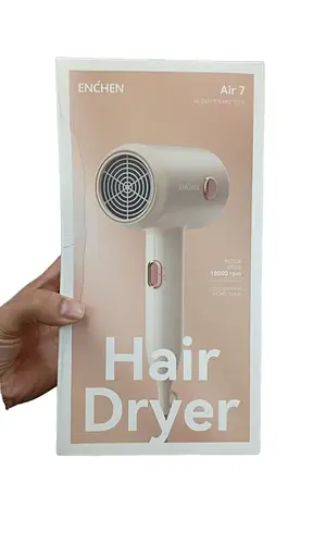 Фен для волосся Enchen Hair Dryer Air 7 з потужним двигуном і функцією іонізації 1800 Вт Бежевий - фото 7