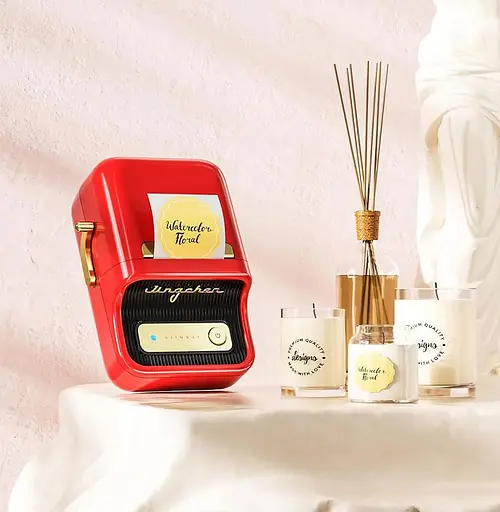 Термопринтер для печати наклеек NIIMBOT B21S Red - фото 10