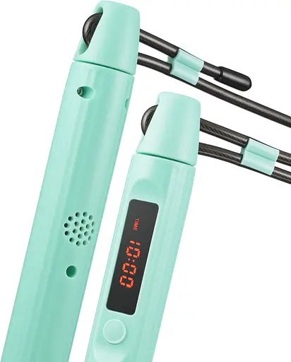 Розумна скакалка Gymtek Smart з дисплеєм і Bluetooth бірюзова - фото 3