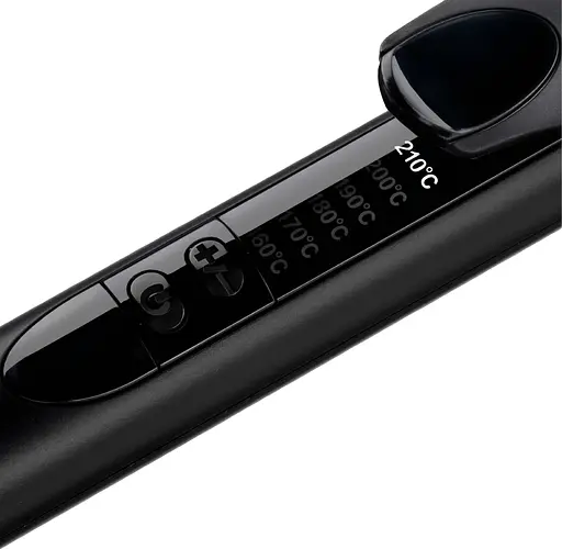 Плойка BaByliss 37 Вт, температурних режимів 6, D-19 мм, 160-210 С, термо коврик, кварц, кераміка, чорно-рожевий - фото 3