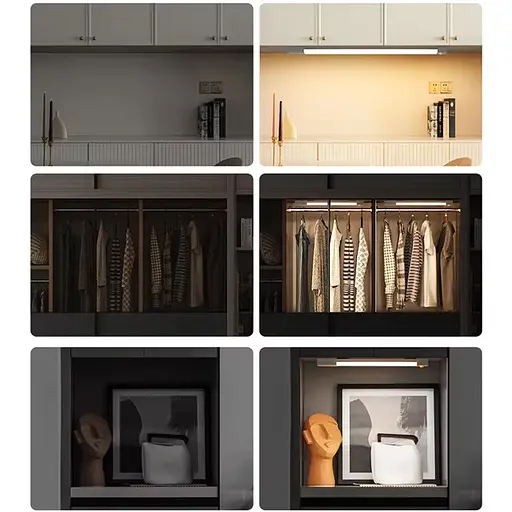 Сенсорний світильник LED з датчиком руху MZ-L3201 (37*22,5*200mm) Black - фото 2