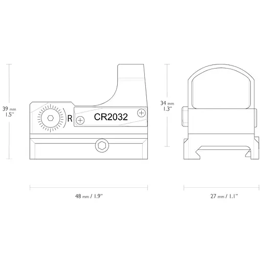 Приціл коліматорний Hawke Micro Reflex Sight 3 MOA Weaver - фото 3