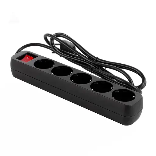 Мережевий фільтр-подовжувач ColorWay CW-PSEA52BK (5р-2м) Black - фото 2