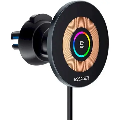 Автодержатель для телефона с БЗП Essager Arpege 15W Magnetic Wirless Car Charger with Phone Holder Function - фото 1