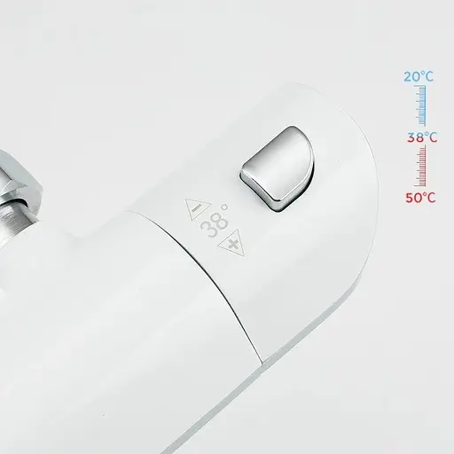 Душова система з термостатом Gappo G2403-58, вилив - перемикач на лійку 3 режими, білий/хром - фото 5