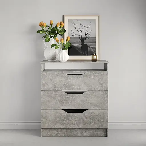 Комод в спальню MebelStar 800 Лілу 81x40x89 см Бетон (MBS-1340) - фото 2