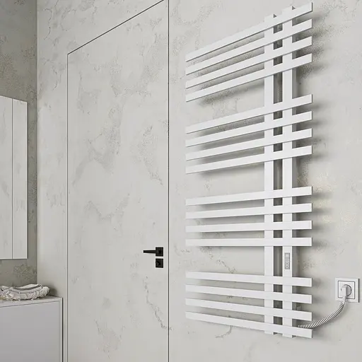 Электрический полотенцесушитель Kosser Браш 1200x600 ER тайм. белый ДБ03ERW, Белый матовый, Правое - фото 4