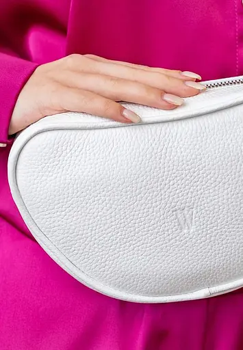 Поясна сумка Ada білий флотар - фото 6