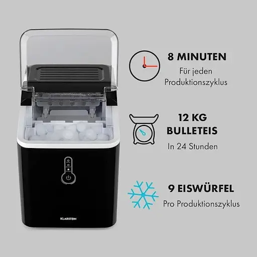 Ледогенератор Klarstein Chillout 12 кг/24 ч (10035320) - фото 5