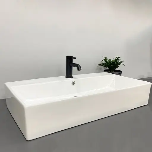 Умивальник VBI Padua 80 white накладний підвісний VBI-012204, Білий - фото 3