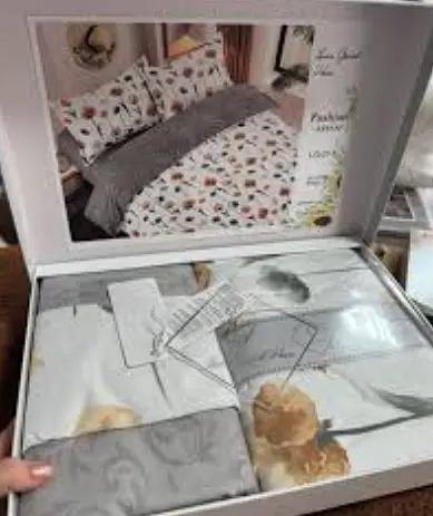 Постельное белье сатин Laura-Grand 21 евро комплект цветочный принт - фото 2