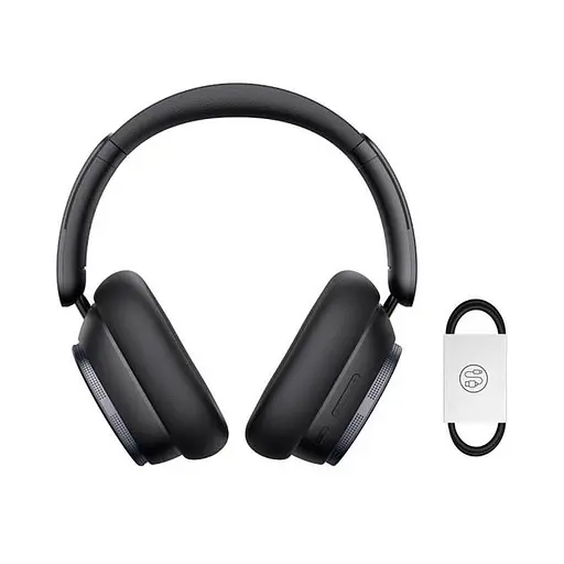 Бездротові навушники Baseus H1 Pro CN Bowie Noise-Cancellation Wireless Headphones, BT5.3, ANC, EQ, 60-80h, black - фото 6
