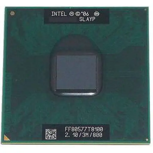 Процессор для ноутбука Intel Core 2 Duo T8100 2.1GHz/3M/35W Socket P Б/У