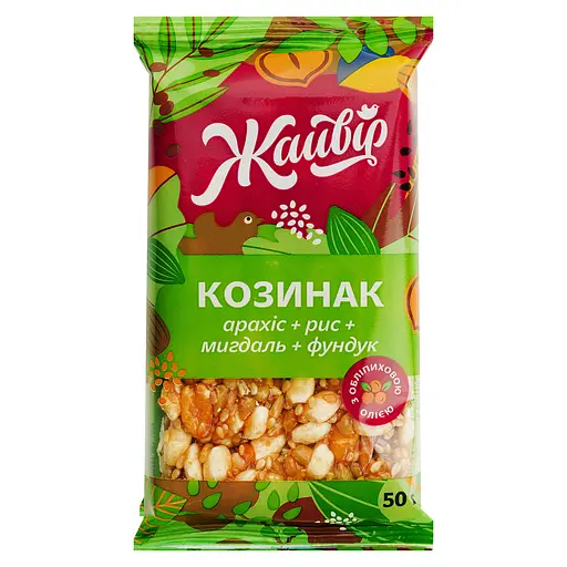 Козинак Жайвір Асорті з мигдалем 50 г