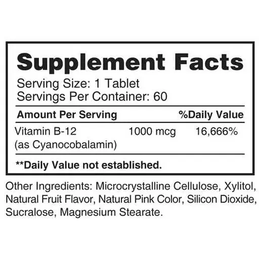 Витамины Earths Creation Vitamin B-12 1000 mcg Sublingual 60 таб (1091-818 251) - фото 2