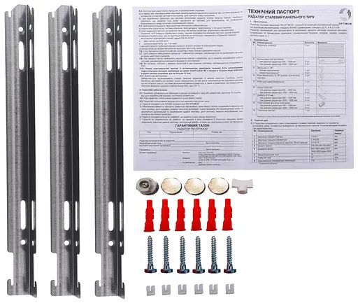 Радіатор сталевий панельний Optimum 22 низ/справа 500x1800 (без INNER) 000022036, Білий - фото 3