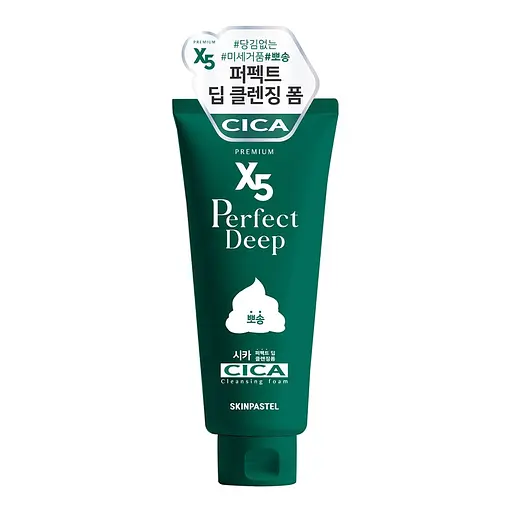 Пенка для лица Skinpastel X5 Perfect Deep Cica очищающая с центеллой 160 мл - фото 1