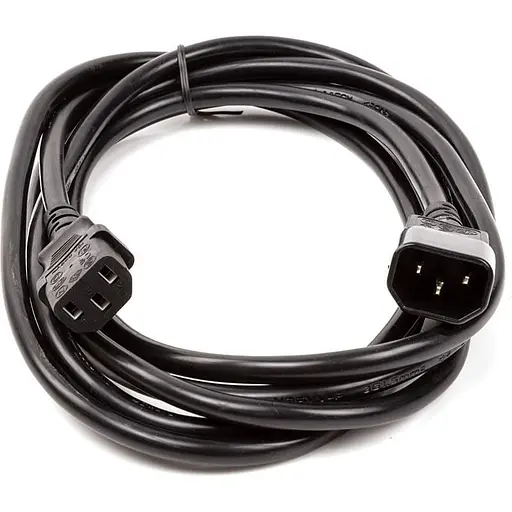 Кабель питания PowerPlant C13 to C14 3.0 m (CC360376) - фото 2