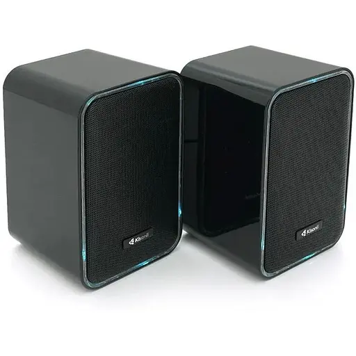 Колонки Kisonli X21B, 2x10W, USB/RGB light/BT, DC: 5V/1-2A, Black, BOX, Q15 - фото 1