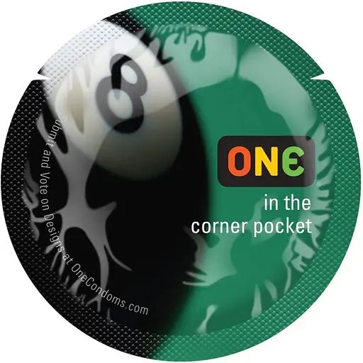 Презерватив One Color Sensations - One is The corner Pocket (Black) 1 шт. - фото 2