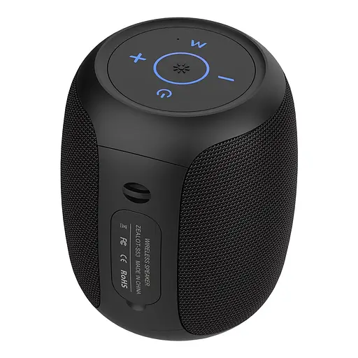 Портативна bluetooth колонка Zealot S53 TWS з LED підсвічуванням чорний - фото 3