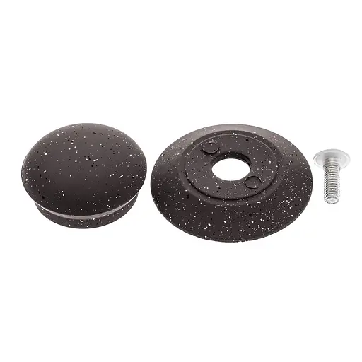 Ручка для кришки каструлі сковороди кругла керамічна, Мед Чорний 85612 - фото 4