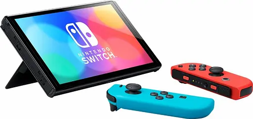 Портативна ігрова консоль Nintendo Switch OLED with Neon Blue and Neon Red Joy-Con - фото 4