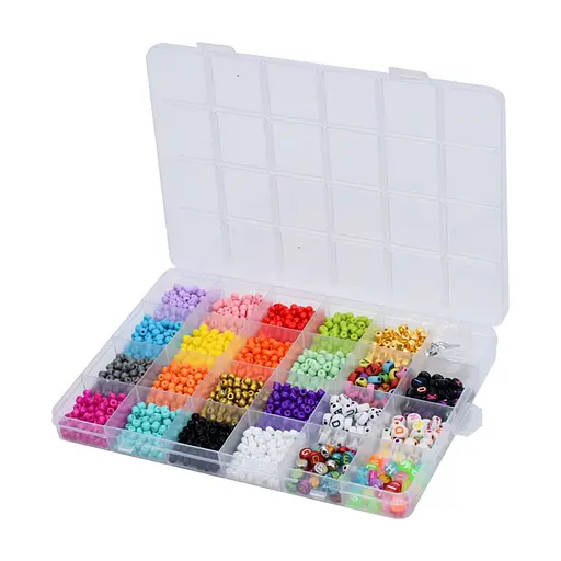 Набор бисера для изготовления креативных аксессуаров Bambi 1199-148 нитки, бусины - фото 1