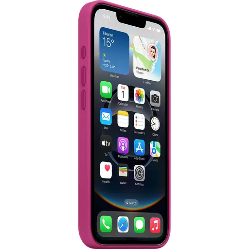 Чехол Silicone Case with MagSafe для Apple iPhone 16e Fuchsia AAA [138724] - фото 3