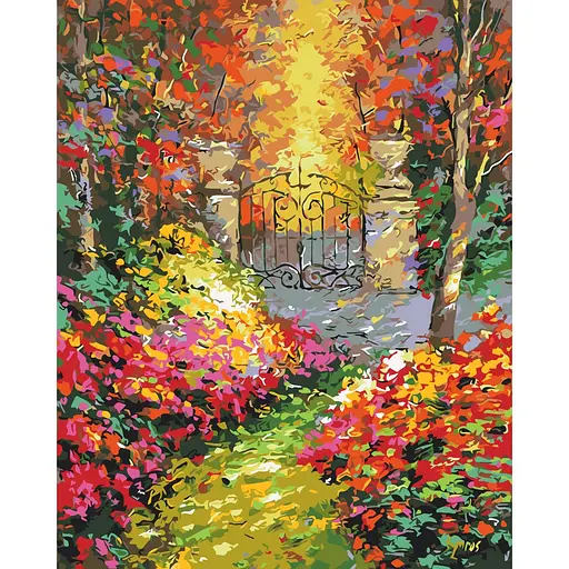 Картина за номерами Осінній сад Brushme 40x50 см кольорова 000277135